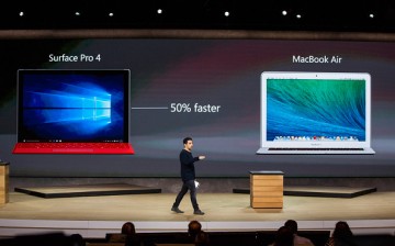 Microsoft Corporate Vice-President Panos Panay introduces a new tablet titled the Microsoft Surface Pro 4 at a media event for new Microsoft products on Oct. 6, 2015 in New York City. 