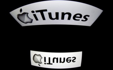  Itunes' logo is displayed on a tablet on January 2, 2014 in Paris. 