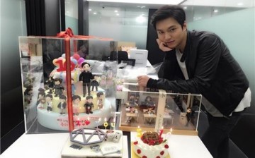 Lee Min Ho shows off cakes and gifts sent by fans for his anniversary