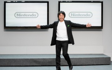 Nintendo producer Shigeru Miyamoto, who created Super Mario Bros, speaks during a press conference for Nintendo's new hand held game console Wii U.