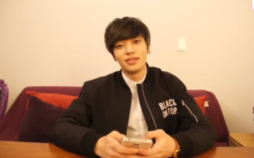 Teen Top's Niel films his 'oNIELy' dating alone segment.