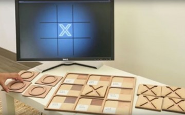 Researchers demonstrates new RFID technology with the game Tic-Tac-Toe.