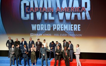The cast and crew attend the world premiere of Marvel's 