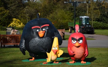 Angry Birds Red, Chuck and Bomb are unveiled at Regent's Park