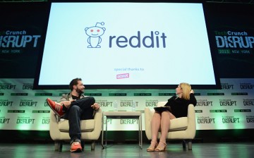 Co-Founder and Executive Chair of Reddit, and Partner at Y Combinator, Alexis Ohanian (L) and co-editor at TechCrunch