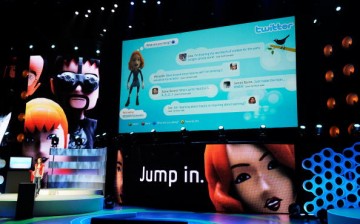 Twitter is added to XBox Live online community at Microsoft's XBox 360 media briefing to open the Electronic Entertainment Expo (E3) on June 1, 2009 in Los Angeles, California.