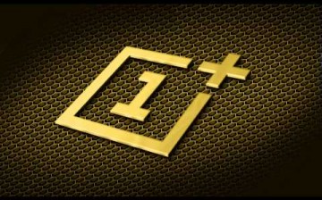 The official OnePlus company logo reimagined with gold color instead of red.