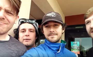  Shia LaBeouf takes a selfie with friends at Oscar Blues in Colorado.  