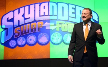 Chairman and CEO of Toys 'R' Us, Inc Jerry Storch speaks as Activision Reveals Innovative Skylanders SWAP Force at Toy Fair Event at NASDAQ MarketSite 