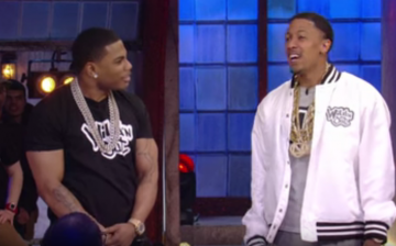 Nelly (left) and Nick Cannon (right) have a rap battle on MTV2's 