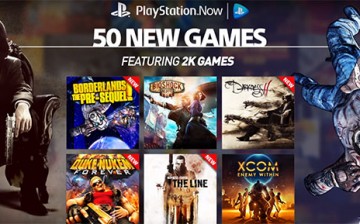 Sony Entertainment adds 50 new games to the PlayStation Now streaming service game library, featuring 2K games.