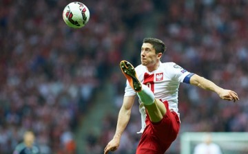 Poland striker Robert Lewandowski.