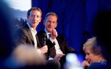 Mark Zuckerberg and Mathias Doepfner were at the presentation of the first Axel Springer Award in February in Berlin, Germany.