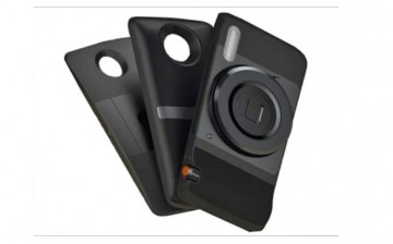 Motorola Moto Z Motomods for JBL speakers, Hasselblad camera and Projector.