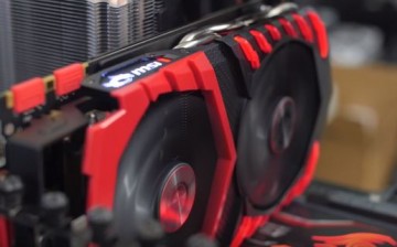The MSI GTX 1070 Gaming X 8G is running at full speed with Twin Frozr VI fans