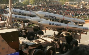 India's BrahMos missiles were displayed during a Republic Day parade in New Delhi.