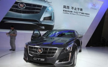 General Motors is currently enjoying increased sales in China for its major brands including Cadillac. 