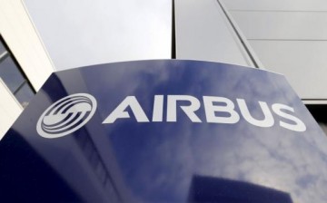 Airbus's company logo is pictured at the Airbus headquarters in Toulouse, in this Dec. 4, 2014 file photo.