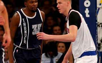 Kevin Durant and Kristaps Porzingis