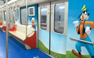 Disney-themed Train in Shanghai