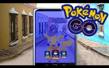 A screenshot of the AR free-to-play title “Pokemon Go.”  