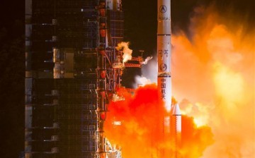 The 23rd Beidou satellite at launch aboard a Long March 3-C rocket. China plans to increase the power of its own satellite navigation system significantly in the next few years.