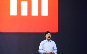 Xiaomi CEO Lei Jun speaks during a product launch on May 15, 2014, in Beijing, China.