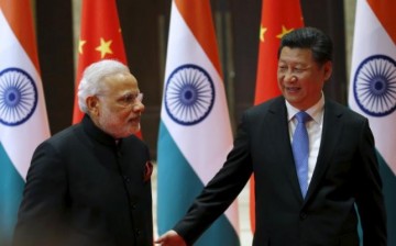 Chinese President Xi Jinping meets with Indian Prime Minister Narendra Modi during a meeting in Xian, Shaanxi Province, in May last year.