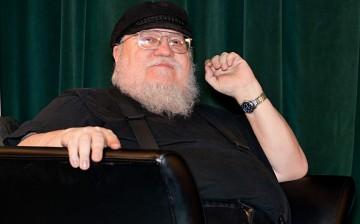 Writer George R. R. Martin participates in a Q & A session following Sundance TV's 'Hap & Leonard' Screening at the Jean Cocteau Theater on Feb. 23, 2016 in Santa Fe, New Mexico. 
