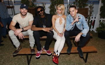 Sam Hunt, Snoop Dogg, Bebe Rexha and G-Eazy pose for a photo backstage at Stagecoach 2016 after their Bud Light Music Stage Moment at The Empire Polo Club on April 29, 2016 in Indio, California.