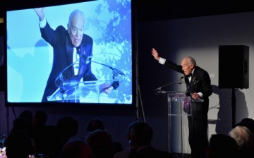 Leonard Lauder speaks during Alzheimer's Drug Discovery Foundation eighth Annual Connoisseur's Dinner at Sotheby's on May 1, 2014 in New York City.