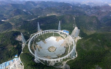 China completes the world's largest radio telescope in hopes to find extraterrestrial life.
