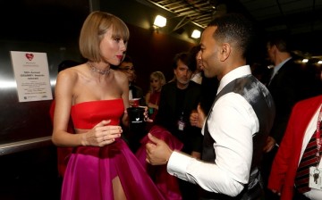 Taylor Swift and John Legend attend The 58th GRAMMY Awards at Staples Center on February 15, 2016 in Los Angeles, California. 