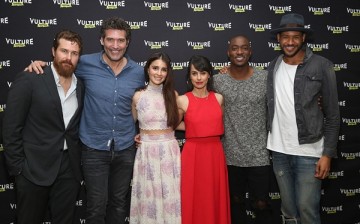 'UnREAL' stars Josh Kelly, Craig Bierko, Shiri Appleby, Constance Zimmer, B.J. Britt and Jeffrey Bowyer-Chapman at the 2016 Vulture Festival at Milk Studios on May 22, 2016 in New York City. 