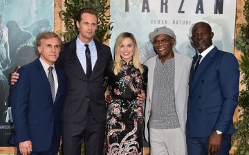 Christoph Waltz, Alexander Skarsgard, Margot Robbie, Samuel L. Jackson and Djimon Hounsou attend the premiere of Warner Bros. Pictures' 'The Legend of Tarzan' at Dolby Theatre on June 27, 2016 in Hollywood, California. 