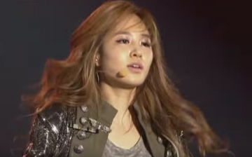 Kwon Yuri of Girls' Generation dances in one of her performances.    