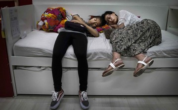 Chinese consumers go to IKEA when buying furniture or for the store's open bed policy.