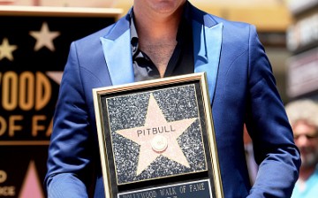 Rapper Pitbull receives his star on Friday, July 15, 2016