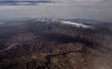 This Tibetan landscape covers the border between China and India.