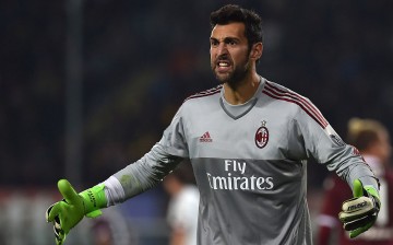 AC Milan goalkeeper Diego Lopez.