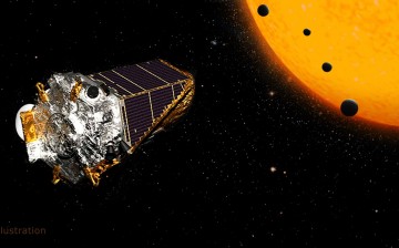 This artist's concept shows NASA's Kepler Space Telescope on its K2 mission. In July 2016, an international team of astronomers announced they had discovered more than 100 new planets using this telescope.