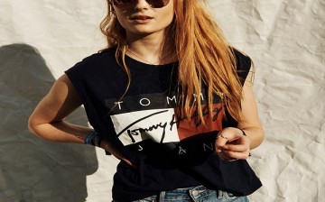 In this handout image supplied by Ray-Ban, Sophie Turner wearing Ray-Ban poses at the Ray-Ban Rooms at Barclaycard Presents British Summer Time Hyde Park on July 8, 2016 in London, United Kingdom. 