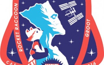 Guardians of the Galaxy's Rocket Raccoon and Groot is featured in a new ISS and CASIS mission patch.