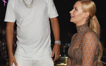 Iggy Azalea and French Montana seen flirting with each other at the Jewel Nightclub in Las Vegas.