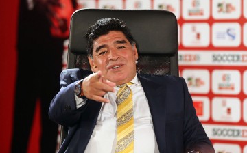 Football legend Diego Maradona.
