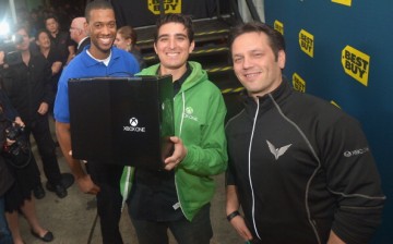 The first sale of the Xbox One at the Xbox One Launch at Milk Studios.