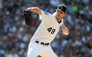 Chris Sale throws a pitch during the 87th Annual MLB All-Star Game at PETCO Park on July 12, 2016.