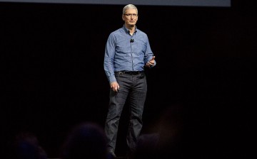 Apple CEO Tim Cook speaks at an Apple event at the Worldwide Developer's Conference on June 13, 2016 in San Francisco, California.