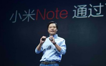Lei Jun, chairman and CEO of China's Xiaomi Inc., presents the company's Mi Note on Jan. 15, 2015, in Beijing, China.