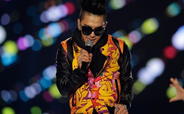 Taeyang of BIGBANG performs on the stage during a concert at the K-Collection In Seoul on March 11, 2012 in Seoul, South Korea.